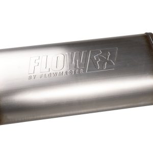 Flowmaster Exhaust Muffler, Flowfx, Direct-Fit, Round 5 Inch Stainless Steel Case, Single Center 3-1/2 Inch Inlet – 718155