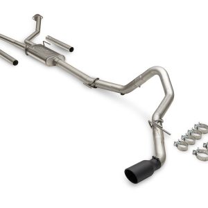 Flowmaster Exhaust System Kit, Flowfx Cat-Back System, 409 Stainless Steel, With Muffler, 3 Inch Pipe Diameter, Dual Exhaust with Single Exit – 718156