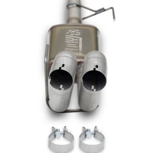 Flowmaster Exhaust Muffler, Flowfx, 9 Inch Width X 4 Inch Height Oval Stainless Steel Case, Single 2-3/4 Inch Center Inlet – 718172