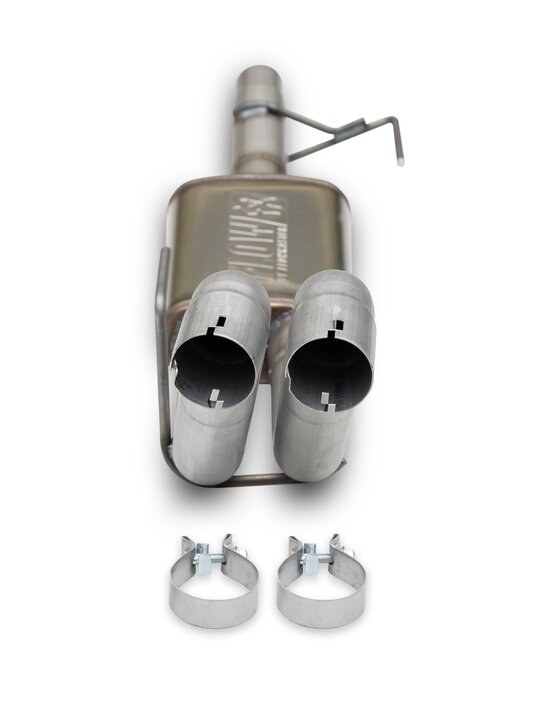 Flowmaster Exhaust Muffler, Flowfx, 9 Inch Width X 4 Inch Height Oval Stainless Steel Case, Single 2-3/4 Inch Center Inlet – 718172