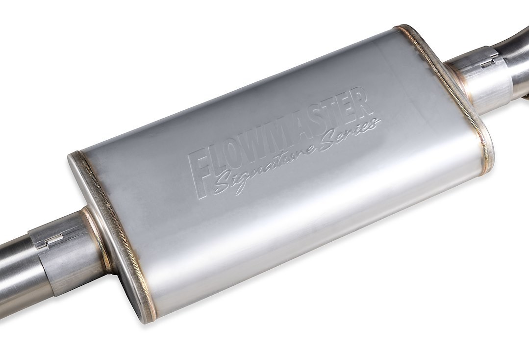 Flowmaster Exhaust System Kit, Signature Series Cat-Back System, 304 Stainless Steel, With Muffler, 3 Inch Pipe Diameter – 737887