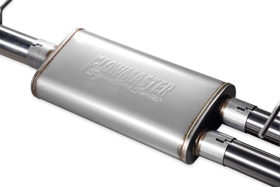 Flowmaster Exhaust System Kit, Signature Series Cat-Back System, 304 Stainless Steel, With Muffler, 3 Inch Pipe Diameter – 737889