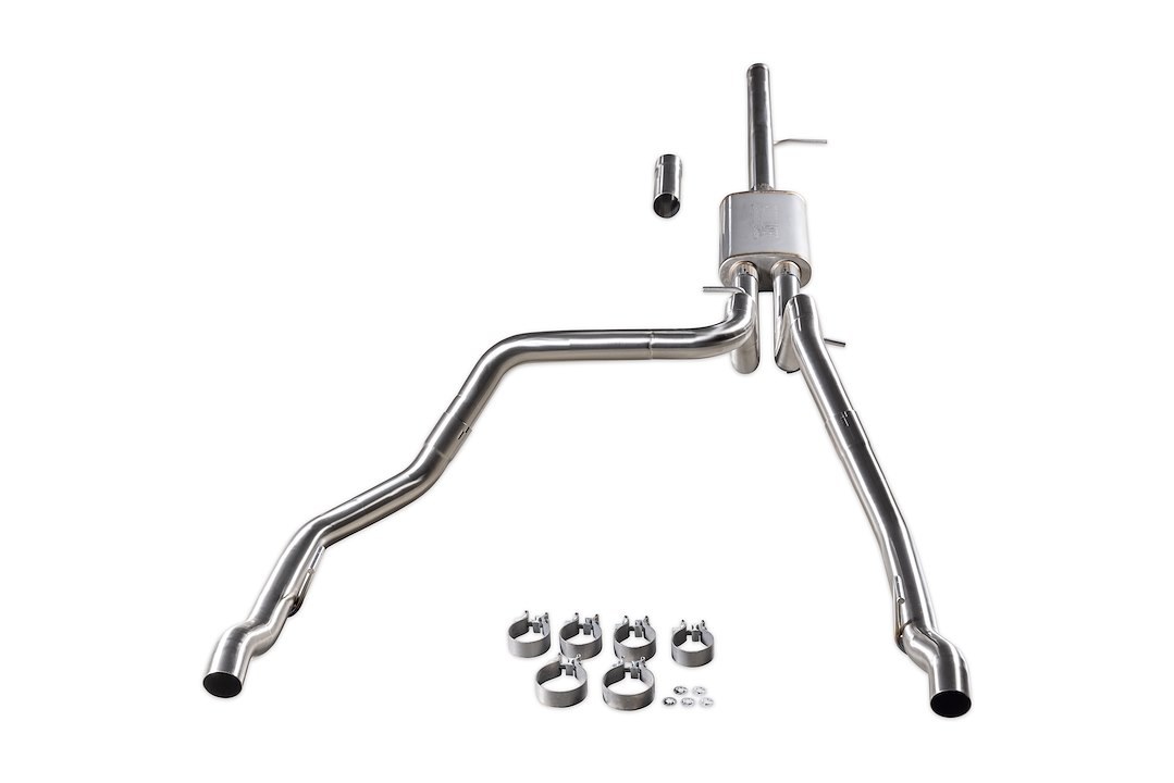 Flowmaster Exhaust System Kit, Signature Series Cat-Back System, 304 Stainless Steel, With Muffler, 3 Inch Pipe Diameter – 737894
