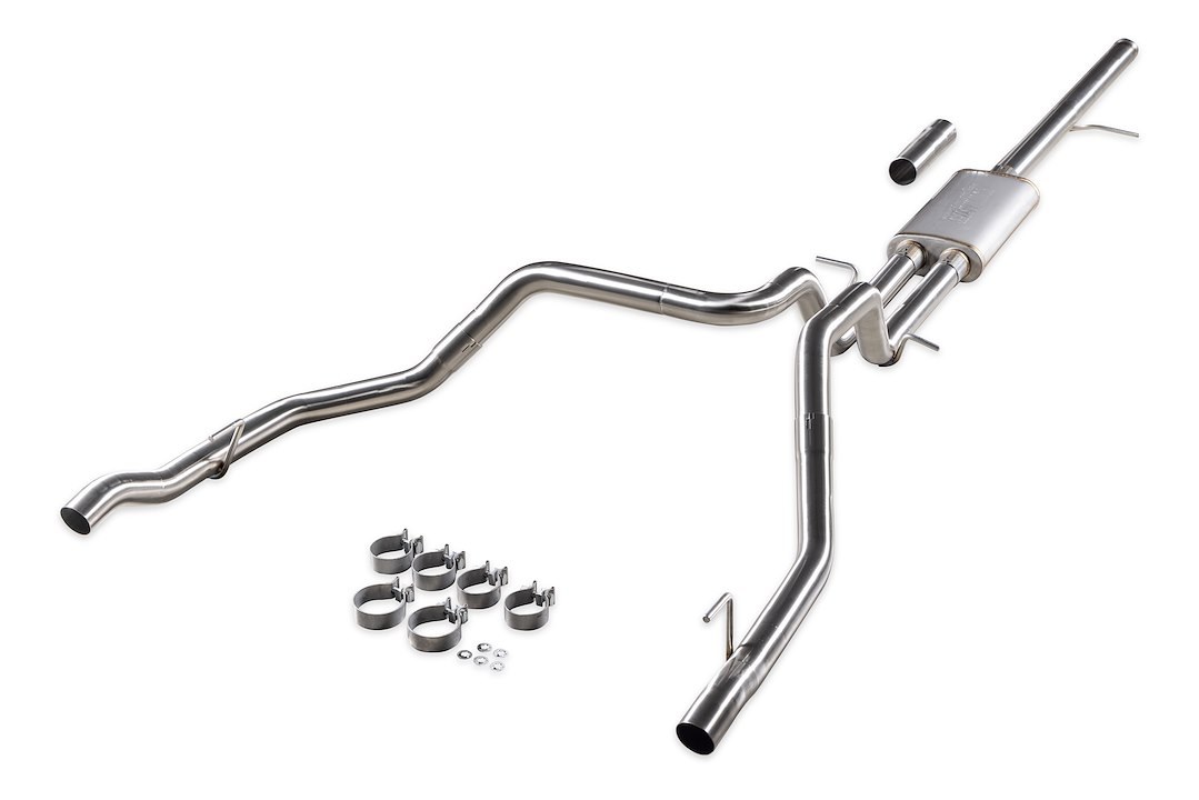 Flowmaster Exhaust System Kit, Signature Series Cat-Back System, 304 Stainless Steel, With Muffler, 3 Inch Pipe Diameter – 737894