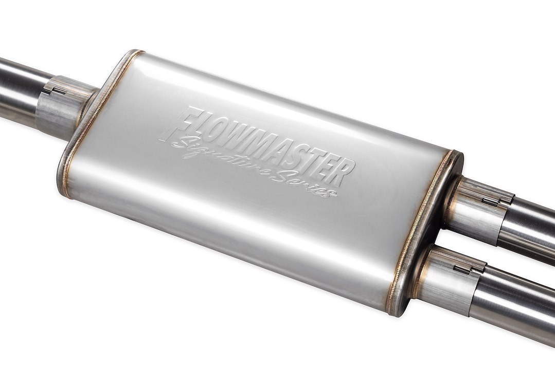 Flowmaster Exhaust System Kit, Signature Series Cat-Back System, 304 Stainless Steel, With Muffler, 3 Inch Pipe Diameter – 737894