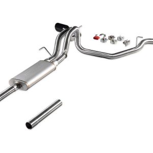 Flowmaster Exhaust System Kit, Signature Series Cat-Back System, 304 Stainless Steel, With Muffler, 2-1/2 Inch Pipe Diameter – 737918