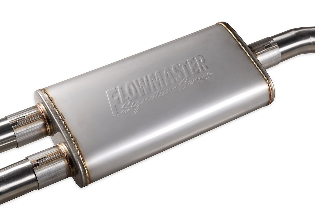 Flowmaster Exhaust System Kit, Signature Series Cat-Back System, 304 Stainless Steel, With Muffler, 2-1/2 Inch Pipe Diameter – 737918