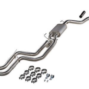 Flowmaster Exhaust System Kit, Signature Series Cat-Back System, 409 Stainless Steel, With Muffler, 3 to 2-1/2 Inch Pipe Diameter – 738173