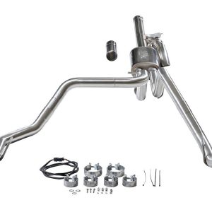 Flowmaster Exhaust System Kit, Signature Series Cat-Back System, 304 Stainless Steel, With Muffler, 3 Inch to 2 Inch Pipe Diameter – 738207