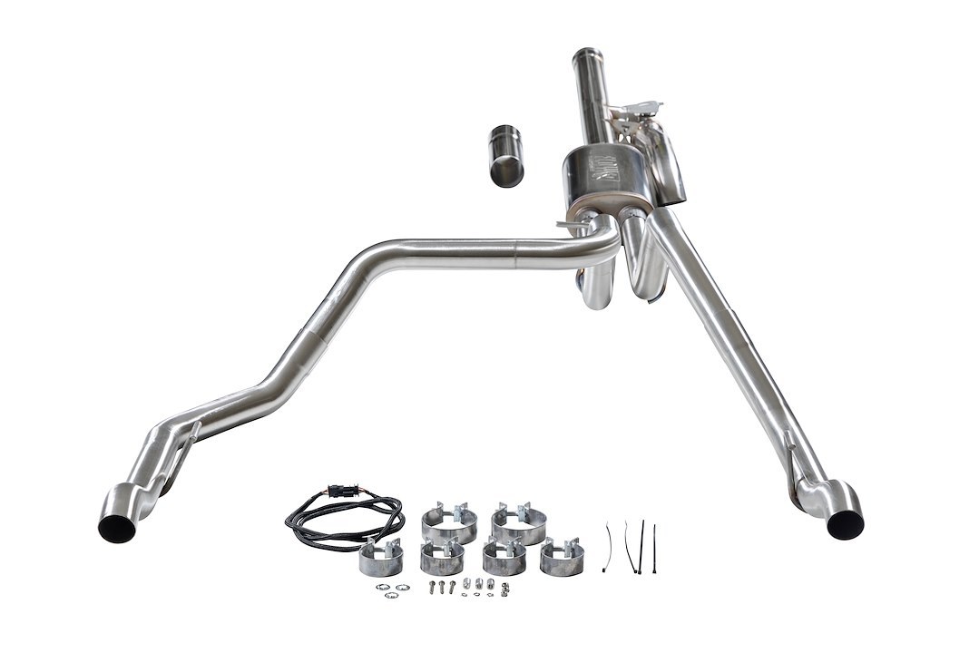 Flowmaster Exhaust System Kit, Signature Series Cat-Back System, 304 Stainless Steel, With Muffler, 3 Inch to 2 Inch Pipe Diameter – 738207