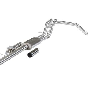 Flowmaster Exhaust System Kit, Signature Series Cat-Back System, 304 Stainless Steel, With Muffler, 3 Inch to 2 Inch Pipe Diameter – 738207