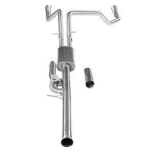 Flowmaster Exhaust System Kit, Signature Series Cat-Back System, 304 Stainless Steel, With Muffler, 3 Inch to 2 Inch Pipe Diameter – 738207