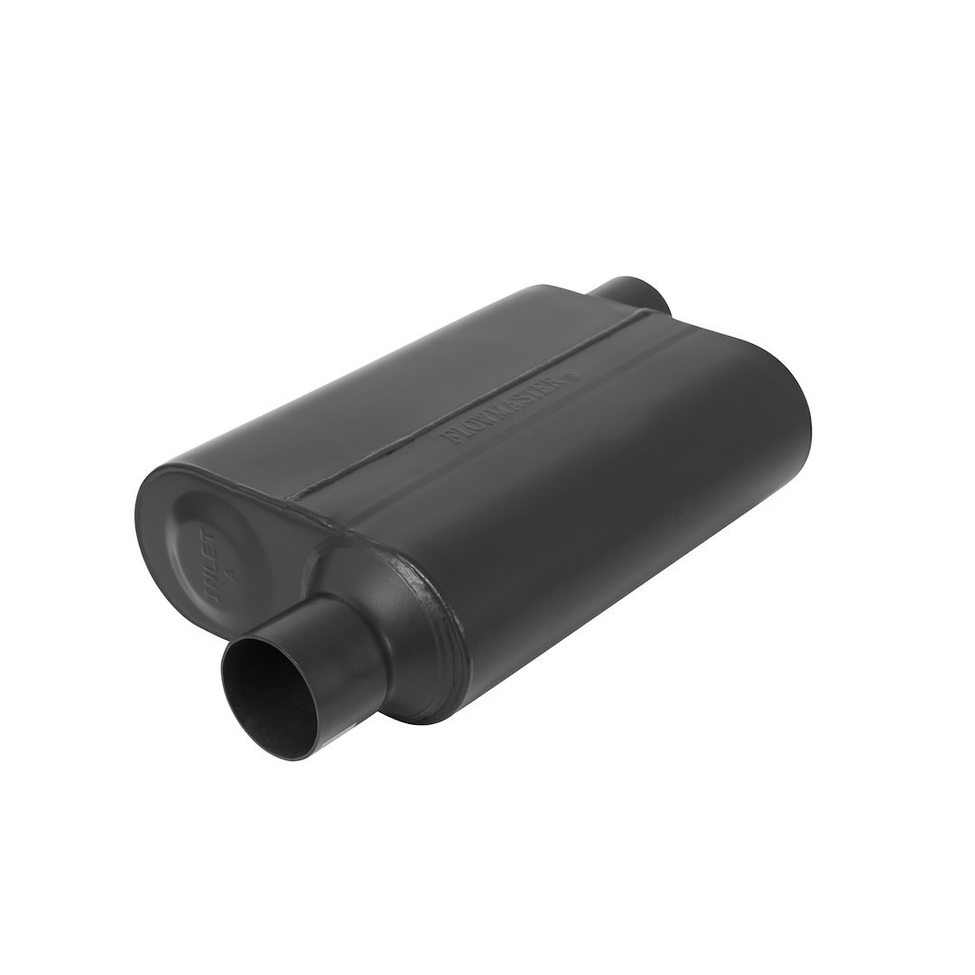 Flowmaster Exhaust Muffler, 40 Series ™ Original, 9-3/4 Inch Width X 4 Inch Height Black Coated Stainless Steel Case – 8042543