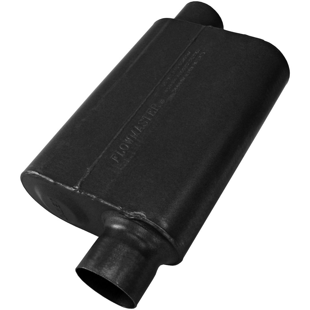 Flowmaster Exhaust Muffler, 40 Series ™ Original, 9-3/4 Inch Width X 4 Inch Height Black Coated Stainless Steel Case – 8043043