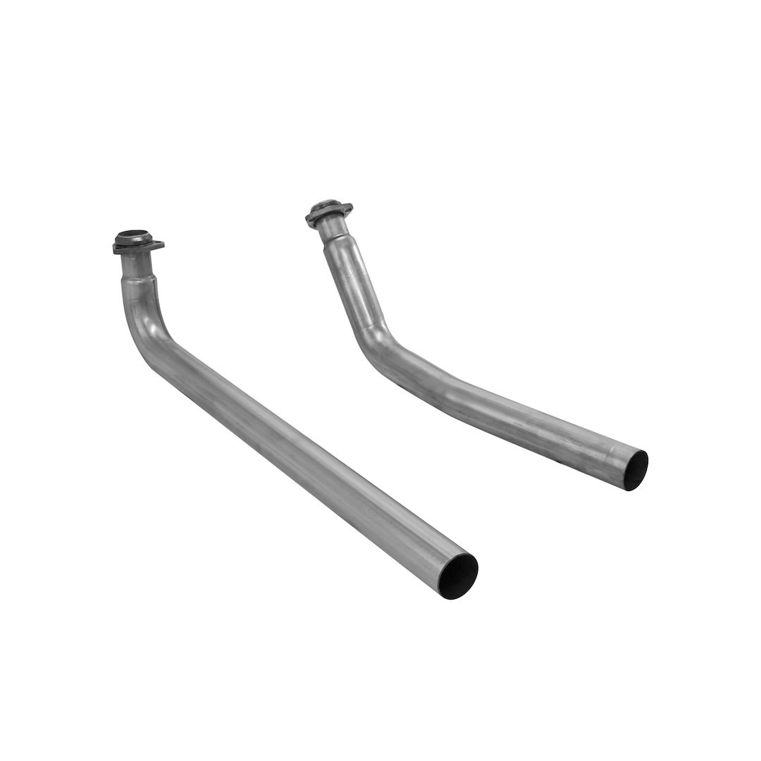 Flowmaster Exhaust Pipe Header, 2-1/2 Inch Diameter, Stainless Steel, With 3 Bolt Flanged Inlet/ Slip Fit Outlet, Without Oxygen Sensor Bung – 81068