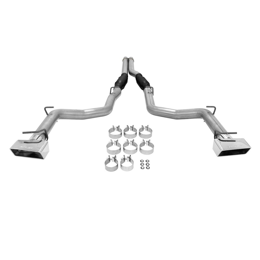 Flowmaster Exhaust System Kit, Outlaw ™ Cat Back System, 409S Stainless Steel, 3 Inch Pipe Diameter, Dual Exhaust Dual Exit, Split Rear Exit – 817645