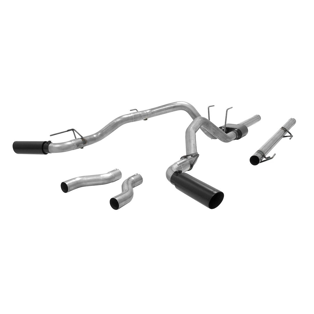 Flowmaster Exhaust System Kit, Outlaw ™ Cat Back System, Stainless Steel, With Muffler, 3 Inch Pipe Diameter, Single Exhaust with Dual Exit – 817690
