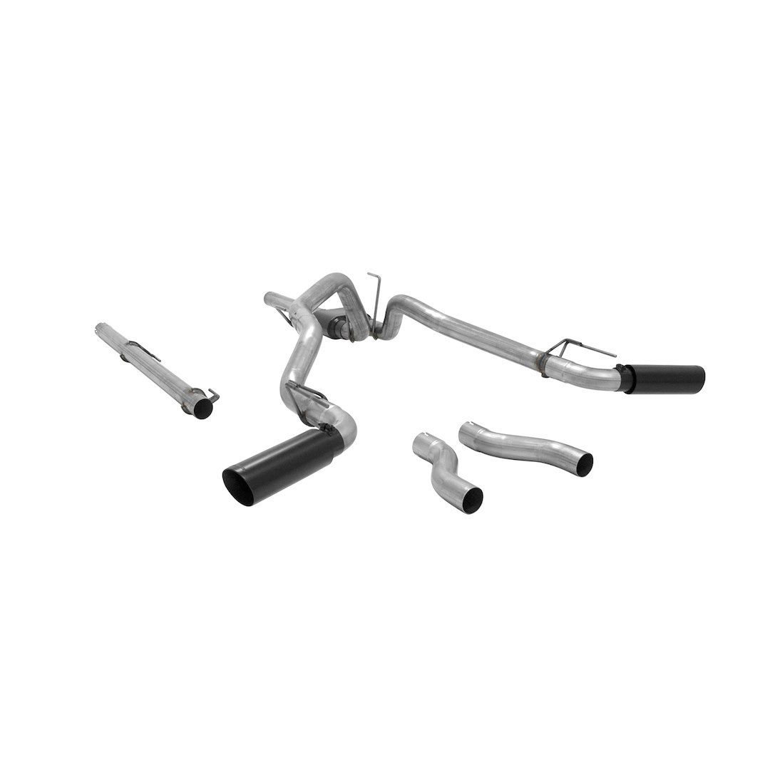 Flowmaster Exhaust System Kit, Outlaw ™ Cat Back System, Stainless Steel, With Muffler, 3 Inch Pipe Diameter, Single Exhaust with Dual Exit – 817690