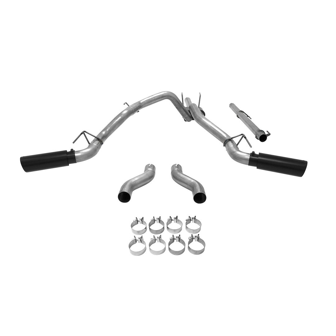 Flowmaster Exhaust System Kit, Outlaw ™ Cat Back System, Stainless Steel, With Muffler, 3 Inch Pipe Diameter, Single Exhaust with Dual Exit – 817690