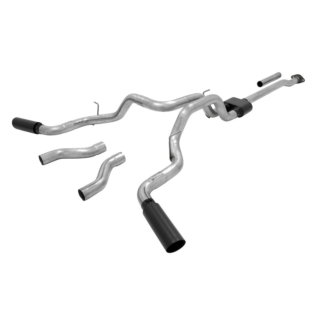 Flowmaster Exhaust System Kit, Outlaw ™ Cat Back System, 409S Stainless Steel, With Muffler, 3 Inch Pipe Diameter – 817691
