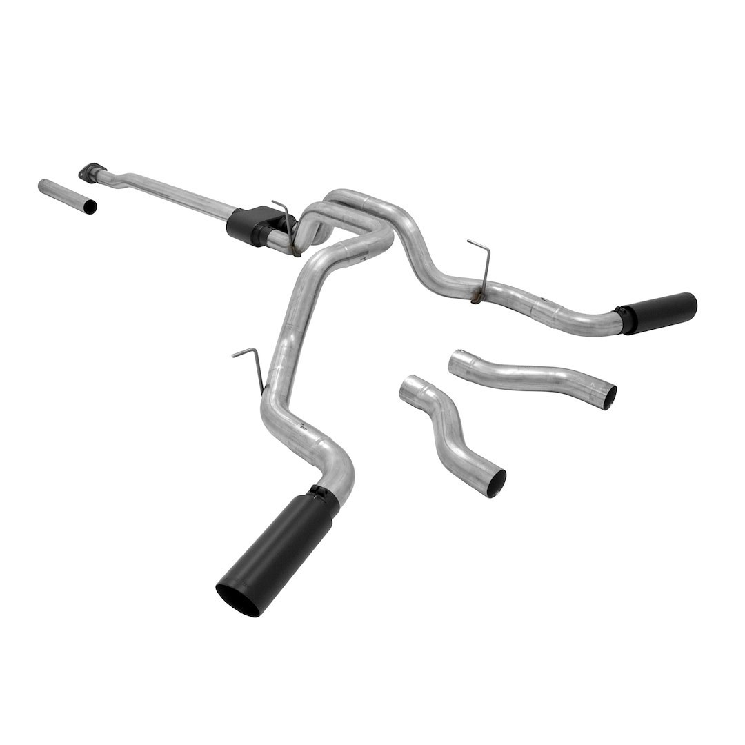 Flowmaster Exhaust System Kit, Outlaw ™ Cat Back System, 409S Stainless Steel, With Muffler, 3 Inch Pipe Diameter – 817691