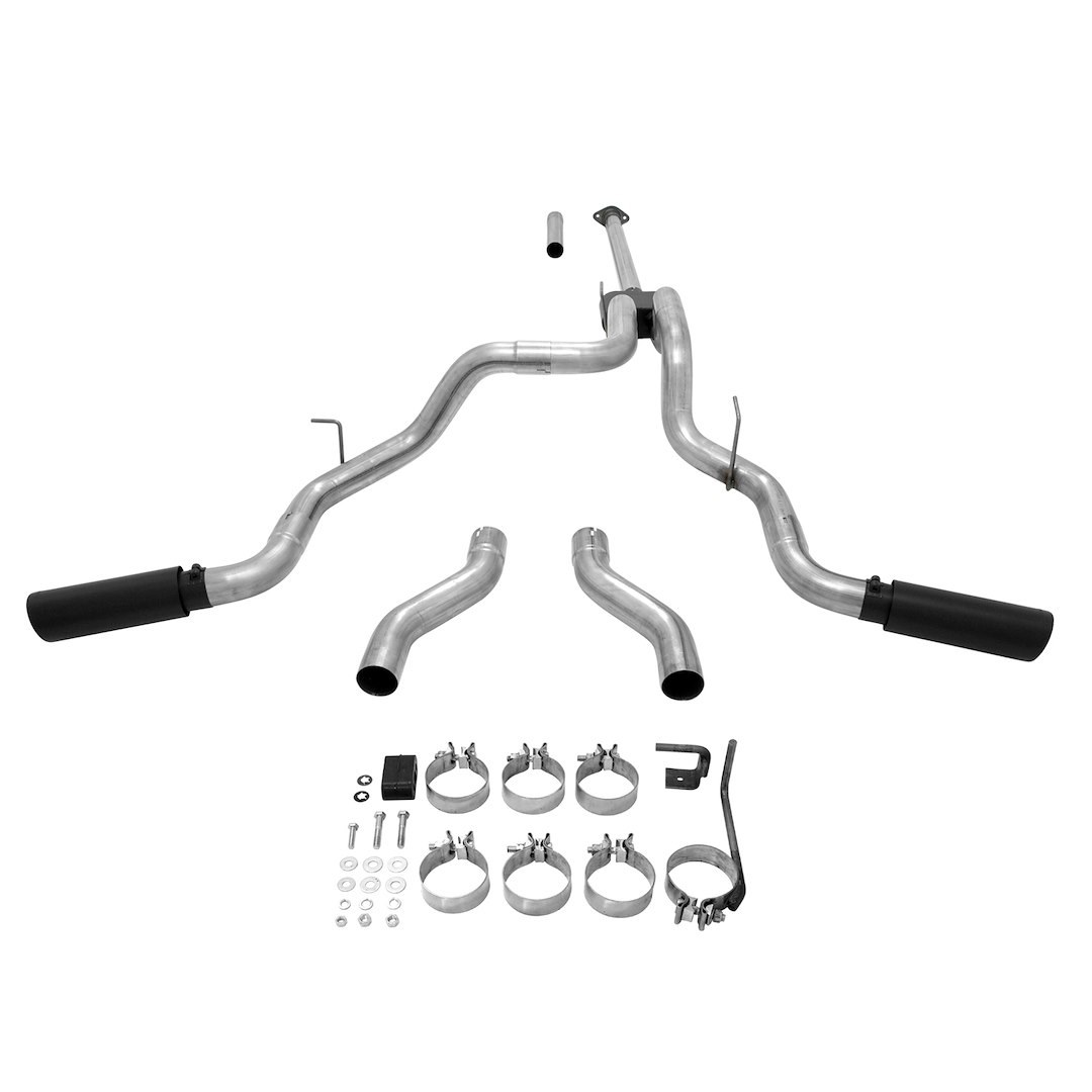 Flowmaster Exhaust System Kit, Outlaw ™ Cat Back System, 409S Stainless Steel, With Muffler, 3 Inch Pipe Diameter – 817691