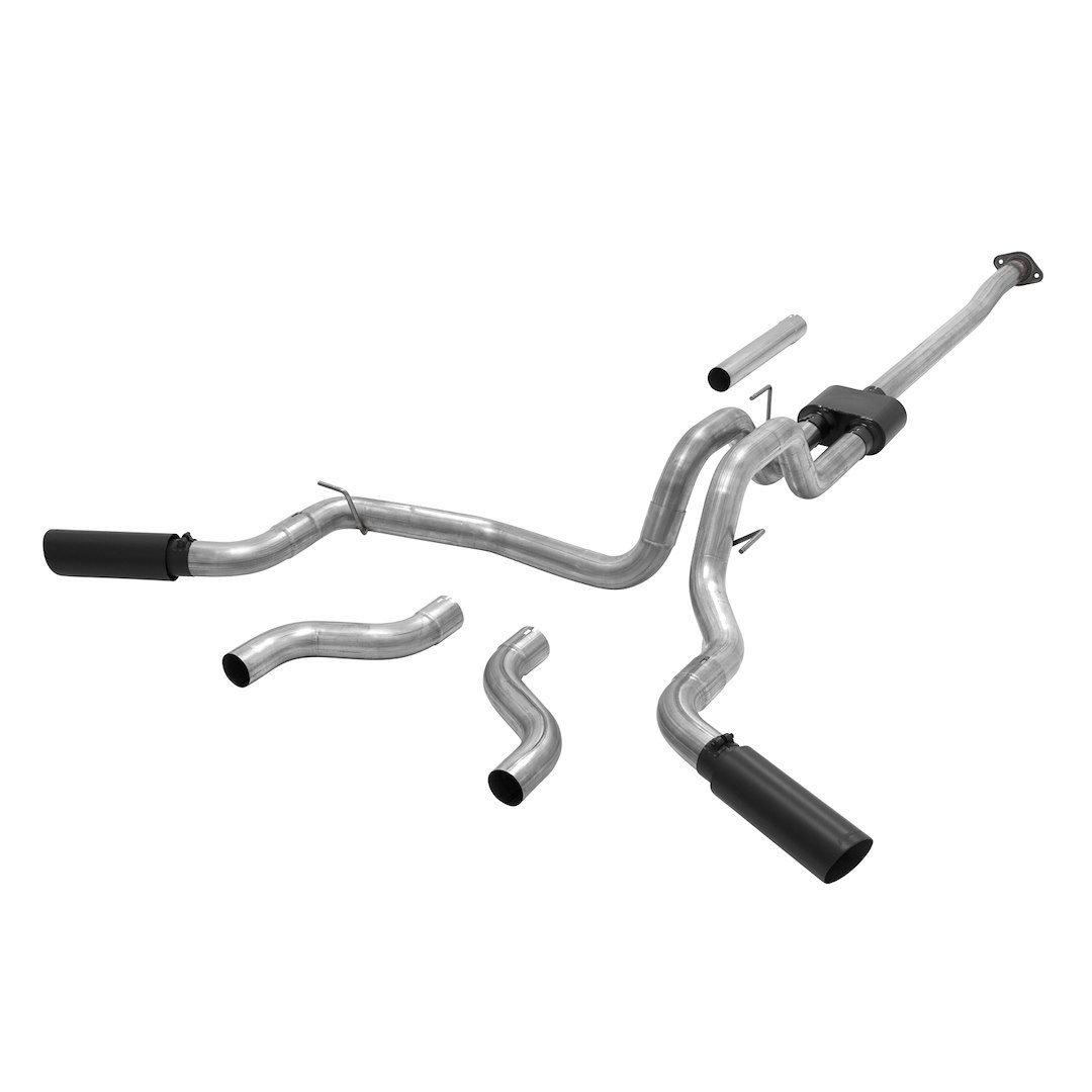 Flowmaster Exhaust System Kit, Outlaw ™ Cat Back System, 409S Stainless Steel, With Muffler, 3 Inch Pipe Diameter – 817726