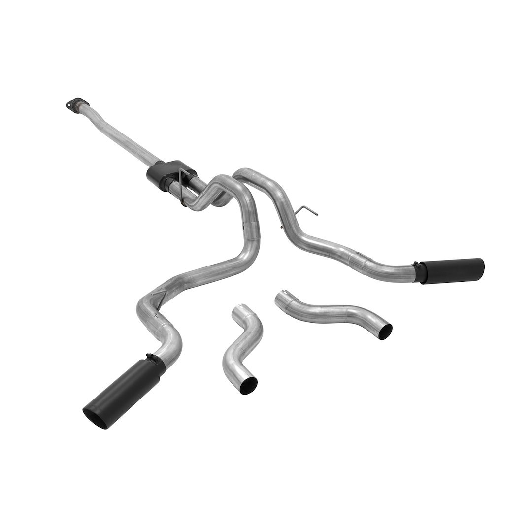 Flowmaster Exhaust System Kit, Outlaw ™ Cat Back System, 409S Stainless Steel, With Muffler, 3 Inch Pipe Diameter – 817726