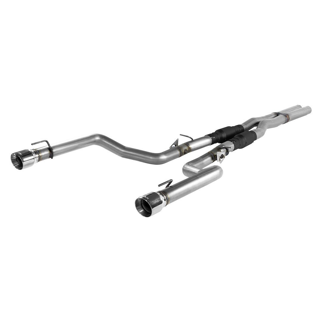 Flowmaster Exhaust System Kit, Outlaw ™ Cat Back System, Stainless Steel, With Mufflers, 3 Inch Diameter Pipe, Dual Exhaust with Dual Exit – 817845