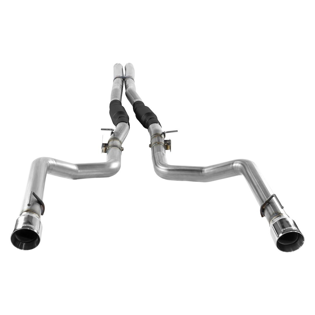 Flowmaster Exhaust System Kit, Outlaw ™ Cat Back System, Stainless Steel, With Mufflers, 3 Inch Diameter Pipe, Dual Exhaust with Dual Exit – 817845