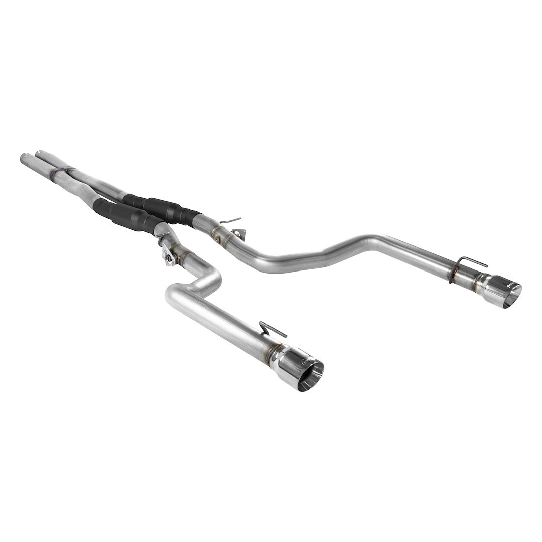 Flowmaster Exhaust System Kit, Outlaw ™ Cat Back System, Stainless Steel, With Mufflers, 3 Inch Diameter Pipe, Dual Exhaust with Dual Exit – 817845