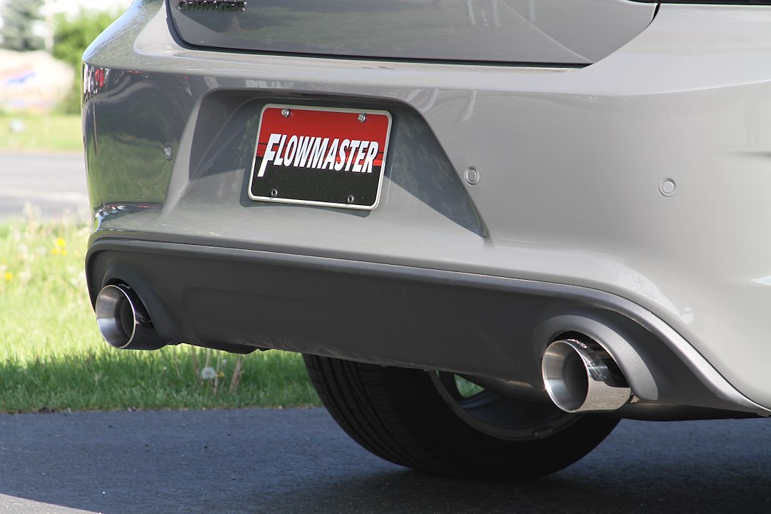 Flowmaster Exhaust System Kit, Outlaw ™ Cat Back System, Stainless Steel, With Mufflers, 3 Inch Diameter Pipe, Dual Exhaust with Dual Exit – 817845