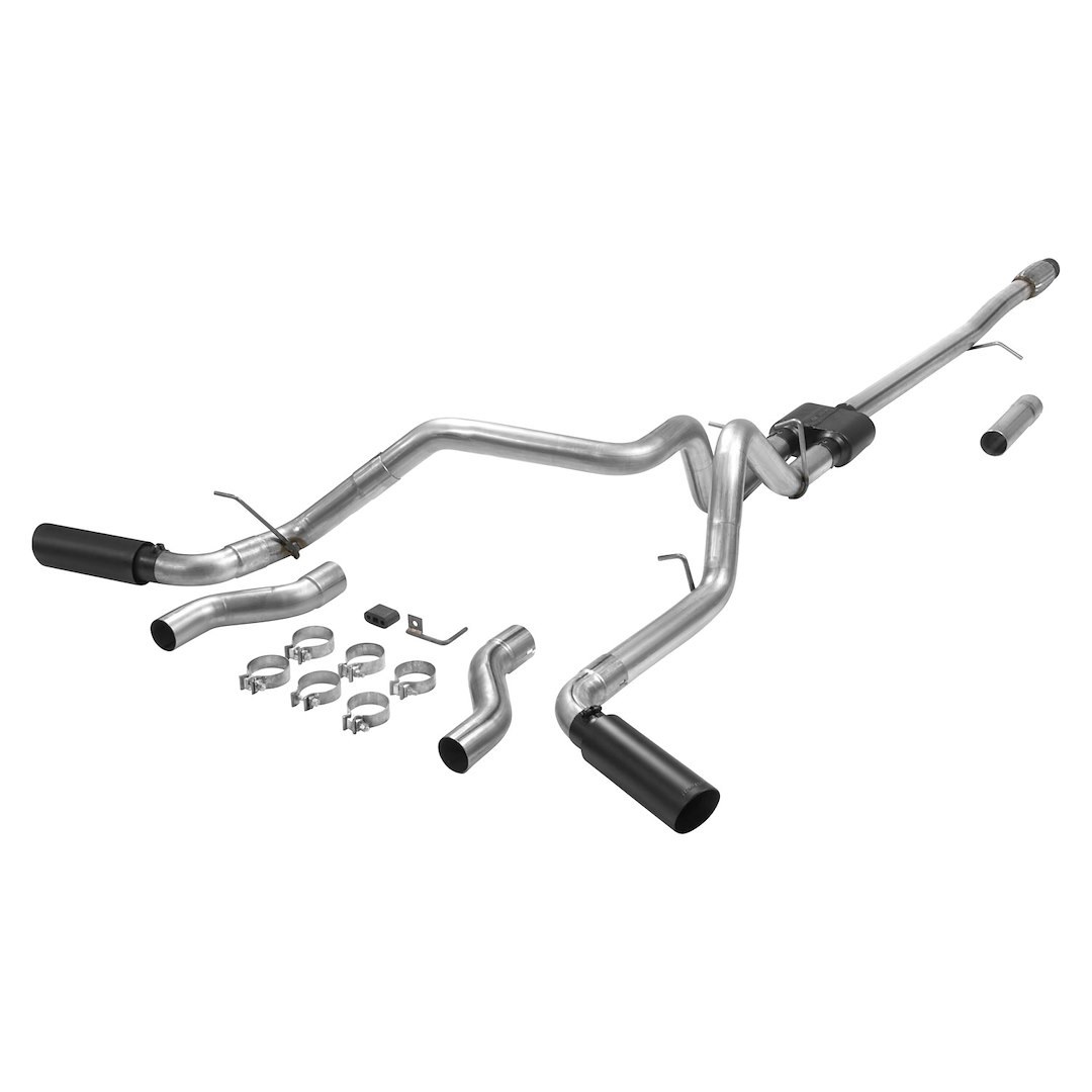 Flowmaster Exhaust System Kit, Outlaw ™ Cat Back System, Stainless Steel, With Super 10 Series Muffler, 3 Inch Pipe Diameter – 817854