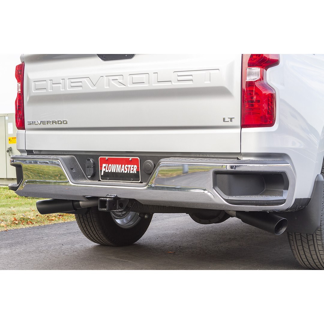 Flowmaster Exhaust System Kit, Outlaw ™ Cat Back System, Stainless Steel, With Super 10 Series Muffler, 3 Inch Pipe Diameter – 817854