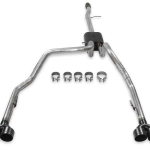 Flowmaster Exhaust System Kit, American Thunder ® Cat Back System, Stainless Steel, With 40 Series Muffler – 817895
