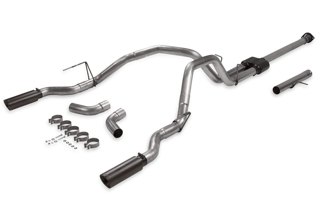 Flowmaster Exhaust System Kit, Outlaw ® Cat-Back System, 409S Stainless Steel, With Muffler, 3 Inch Pipe Diameter – 817936