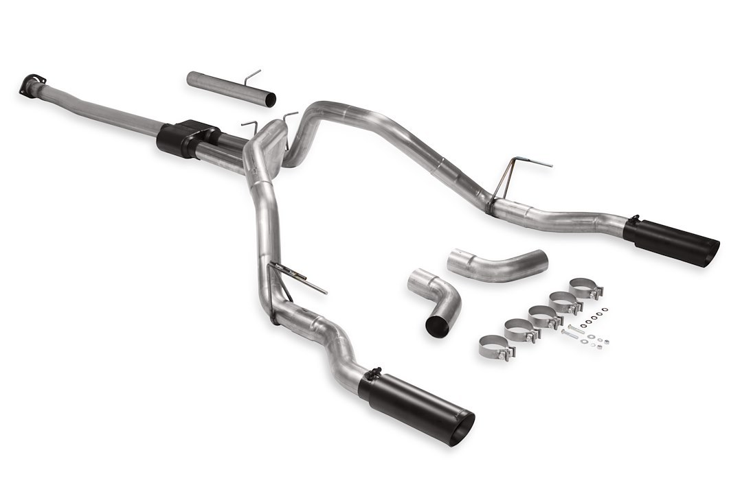 Flowmaster Exhaust System Kit, Outlaw ® Cat-Back System, 409S Stainless Steel, With Muffler, 3 Inch Pipe Diameter – 817936