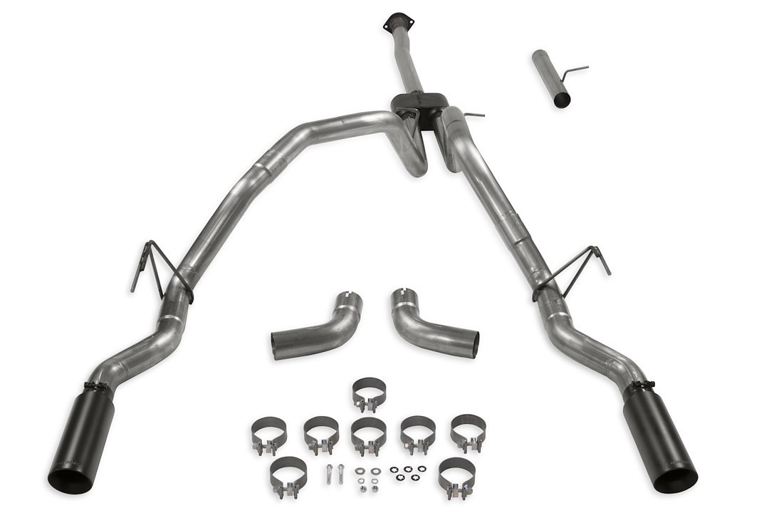 Flowmaster Exhaust System Kit, Outlaw ® Cat-Back System, 409S Stainless Steel, With Muffler, 3 Inch Pipe Diameter – 817936