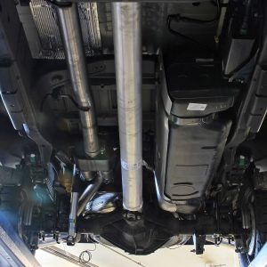 Flowmaster Exhaust System Kit, Outlaw ® Cat-Back System, Stainless Steel, With Muffler, 3 Inch Pipe Diameter, Single Exhaust with Dual Exit – 818112