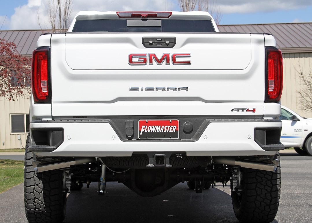 Flowmaster Exhaust System Kit, Outlaw ® Cat-Back System, Stainless Steel, With Muffler, 3 Inch Pipe Diameter, Single Exhaust with Dual Exit – 818112