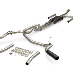 Flowmaster Exhaust System Kit, Outlaw Extreme Cat Back System, 409 Stainless Steel, With Muffler, 2-1/2 Inch Pipe Diameter – 818139