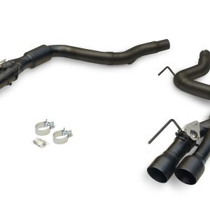 Flowmaster Exhaust System Kit, Outlaw Axle Back System, Stainless Steel, With Mufflers, 3 Inch Pipe Diameter, Dual Exhaust with Quad Exit – 818159