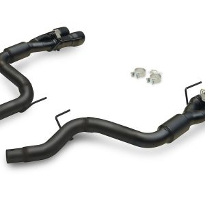 Flowmaster Exhaust System Kit, Outlaw Axle Back System, Stainless Steel, With Mufflers, 3 Inch Pipe Diameter, Dual Exhaust with Quad Exit – 818159