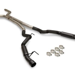 Flowmaster Exhaust System Kit, Outlaw Cat Back System, 409 Stainless Steel, With Mufflers, 3 Inch Pipe Diameter, Dual Exhaust Dual Exit – 818161