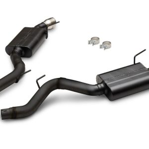 Flowmaster Exhaust System Kit, American Thunder ® Axle Back System, 409 Stainless Steel, With Mufflers, 3 Inch Pipe Diameter – 818162