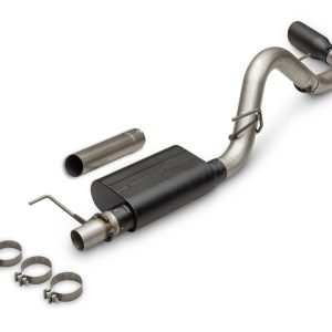 Flowmaster Exhaust System Kit, American Thunder® Cat-Back System, 409S Stainless Steel, With Muffler, 3 Inch Pipe Diameter – 818166