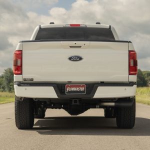 Flowmaster Exhaust System Kit, American Thunder® Cat-Back System, 409S Stainless Steel, With Muffler, 3 Inch Pipe Diameter – 818166