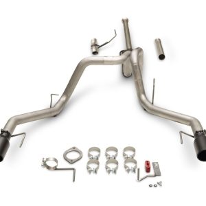 Flowmaster Exhaust System Kit, Outlaw ® Cat-Back System, 409 Stainless Steel, With Muffler, 3 Inch Pipe Diameter, Single Exhaust Dual Exit – 818168