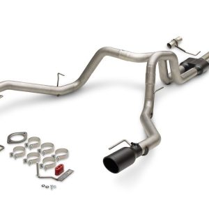Flowmaster Exhaust System Kit, Outlaw ® Cat-Back System, 409 Stainless Steel, With Muffler, 3 Inch Pipe Diameter, Single Exhaust Dual Exit – 818168