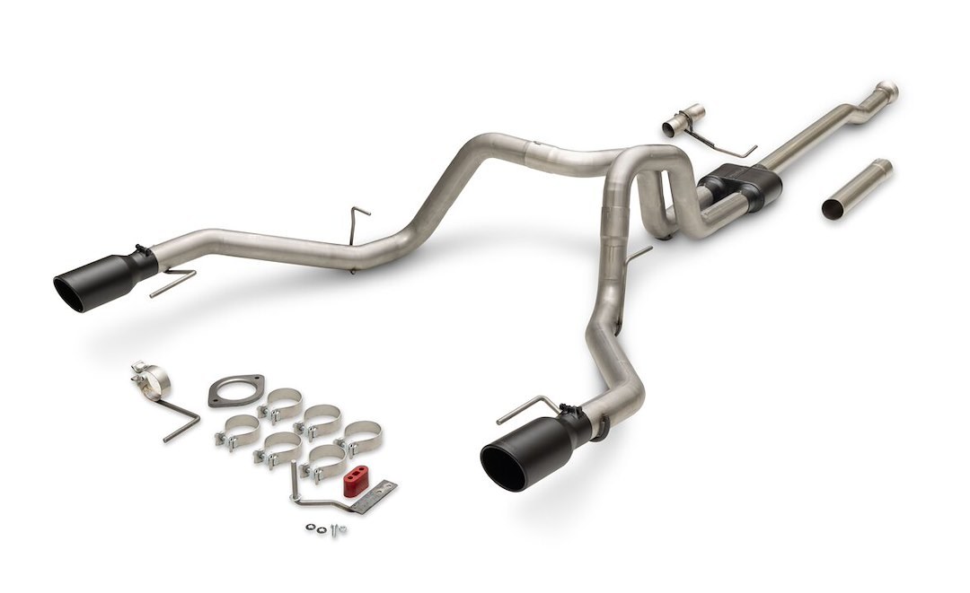 Flowmaster Exhaust System Kit, Outlaw ® Cat-Back System, 409 Stainless Steel, With Muffler, 3 Inch Pipe Diameter, Single Exhaust Dual Exit – 818168